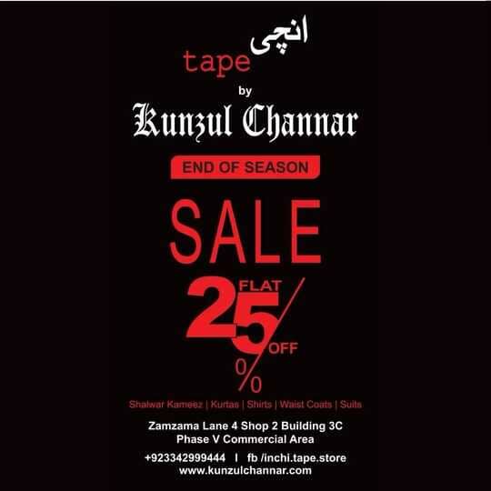 Inchi Tape men clothing Eid Sale