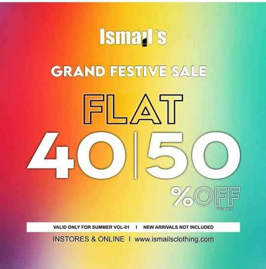 Ismails clothing Festive Sale