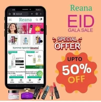 Reana online cosmetic store eid sale