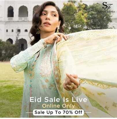 Saleem Fabrics store Eid Sale