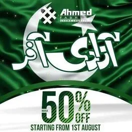 Ahmed Fabrics Azadi Sale Offer