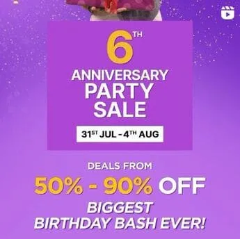 Bagallery Store is hosting their 6th Anniversary Party Sale