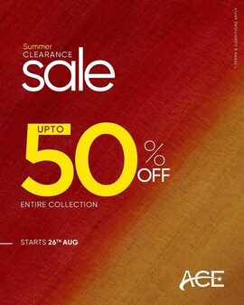 Ace Galleria clothing store Summer Clearance Sale