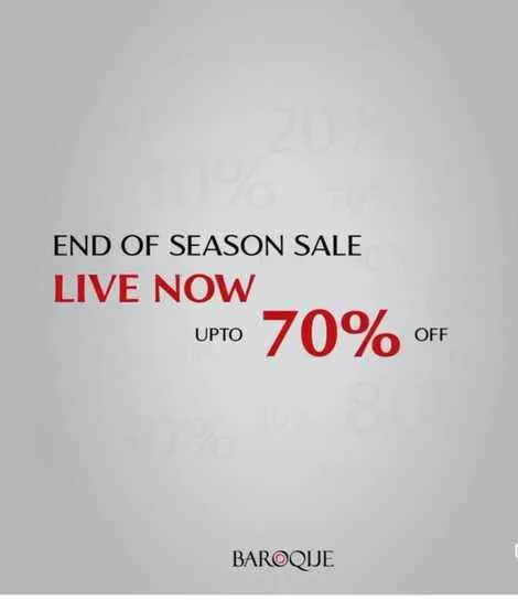 Baroque Fashion store End of Season Sale