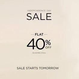 Charizma clothing and fashion store Independence Day Sale