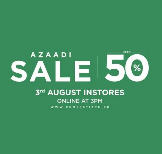 Cross Stitch clothing brand Azadi Sale