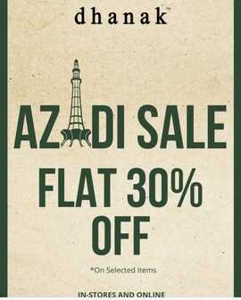 Dhanak women clothing brand Azadi Sale