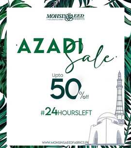 Mohsin Saeed Fabrics Azadi Sale