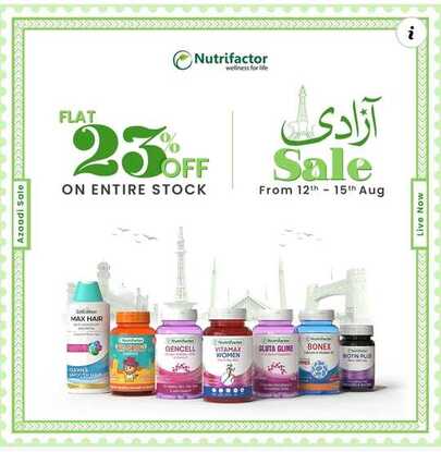 Nutrifactor Natural Supplement Azaadi Sale