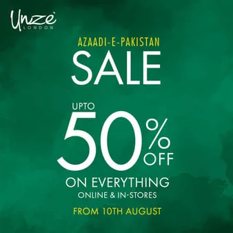 Unze London Men, Women Shoes & Apparel Brand Azadi Sale