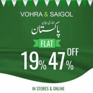 Vohra & Saigol fashion store Independence Day Sale