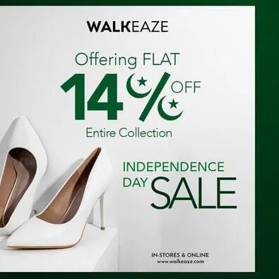 WalkEaze shoes store Independence Day Sale