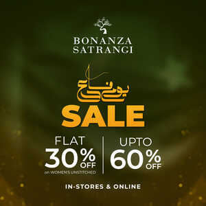 Bonanza Satrangi clothing and fashion store Sale