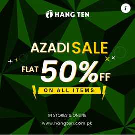 Hangten Casual Clothing brand offers Azadi Sale