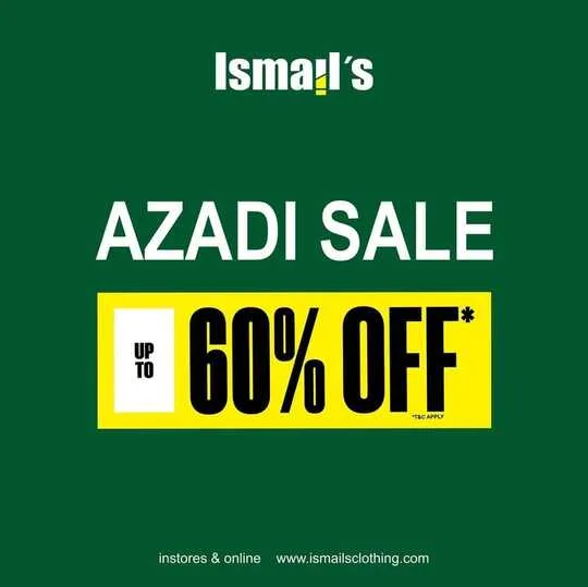 Ismail’s Clothing Azadi Sale