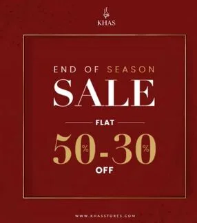 Khas Stores End-of-Season Sale