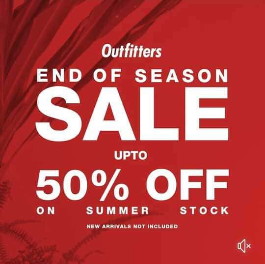 Outfitters causal clothing End Of Season Sale