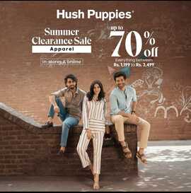 HushPuppies Apperal Summer Clearance Sale