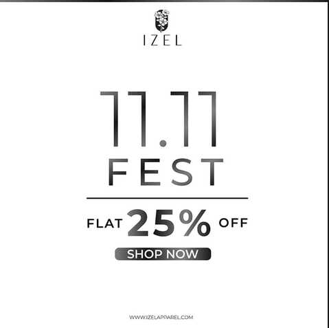 Izel Apparel women clothing 11.11 Sale