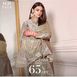 Rang E Haya Clothing 11.11 Sale