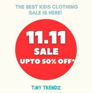 Tiny Trendz Kids Clothing 11.11 Sale