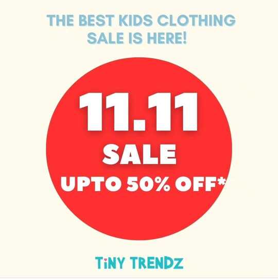 Tiny Trendz Kids Clothing 11.11 Sale