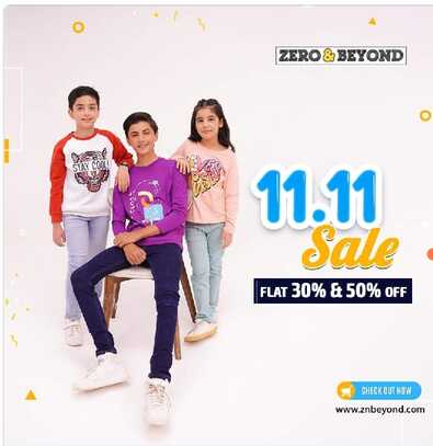 Zero and Beyond Kids Clothing Store 11.11 sale