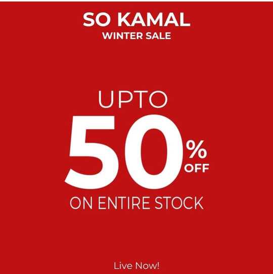 So Kamal’s Clothing Winter Sale