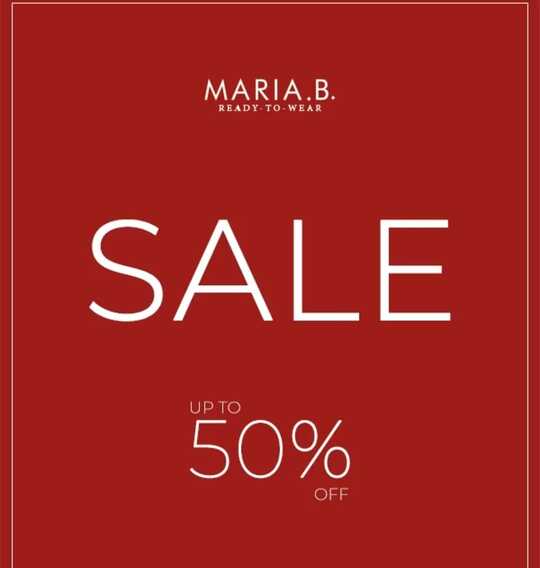 Maria B Clothing Winter Sale