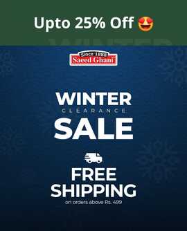 Saeed Ghani Herbal Care Products Winter Sale