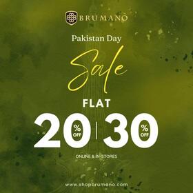 Brumano Clothing Pakistan Day Sale 2024