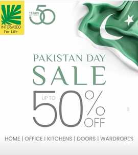 Interwood Pakistan Day Sale