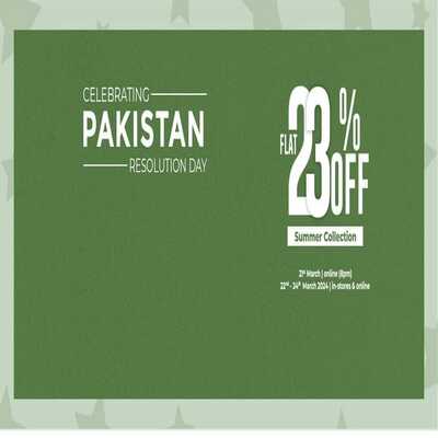 Nishat Clothing Store Pakistan Day Sale 2024
