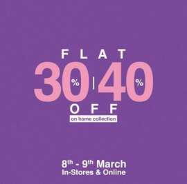Nishat Home store Women Day Sale