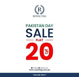 Royal Tag Clothing Pakistan Day Sale 2024