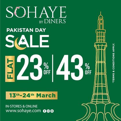 Sohaye Clothing Pakistan Day Sale