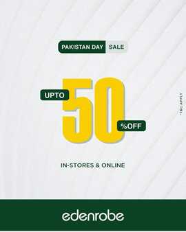 Edenrobe Clothing Pakistan Day Sale