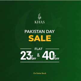 Khas Clothing Stores Pakistan Day Sale 2024