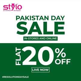 Stylo Shoes Pakistan Day Sale 2024