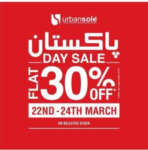 Urbansole Shoes Pakistan Day Sale 2024
