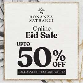 Bonanza Satrangi Clothing Eid Sale 2024
