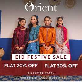 Orient Clothing Eid Sale 2024