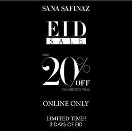 Sanasafinaz Women Clothing Offers Eid Sale
