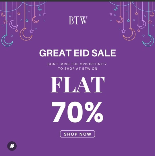 Btw Clothing Eid Day Sale 2024