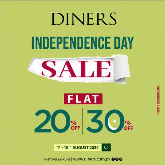 Diners Clothing Independence Day Sale 2024