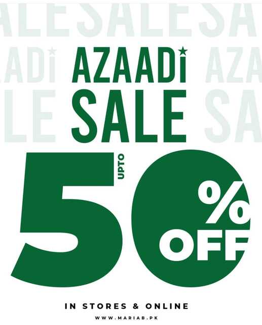 Mariab Clothing Azadi Sale 2024