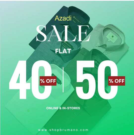 Shop Brumano Clothing Azadi Sale 2024