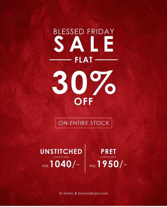 Beyond East Blessed Friday Sale 2024