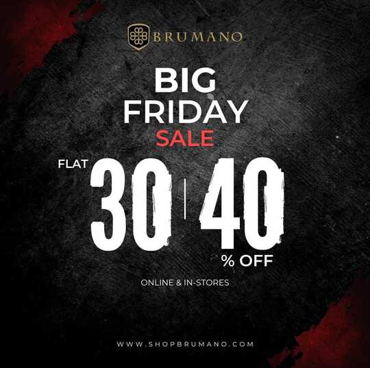 Brumano Clothing Big Friday Sale